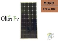 Roof / Ground Grade A Mono Solar Panels , High Conversion Rate Black Solar Panels