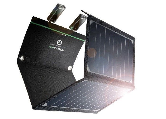 orange color solar panel usb charger portable waterproof solar battery charger