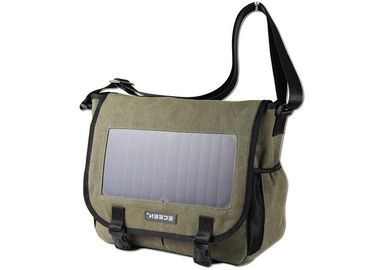 Polyester Material Solar Powered Bookbag USB Output Portable Charger For Cell Phone