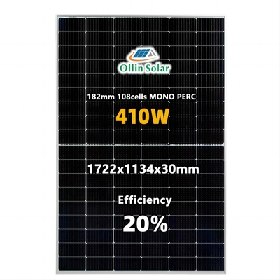 Buy Full Black Mono Perc 9bb PV Photovoltaic Solar Panel For Home Solar System online manufacture