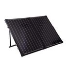 120 Watt Black Solar PV Panels / Foldable Solar Panel With Metal Handle