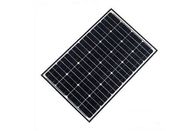 40 Watt Mono Black Solar PV Panels High Transmittance Low Iron Tempered Glass Cover