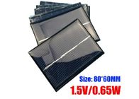 60 X 80mm Dimension Polycrystalline Silicon Solar Panels For Portable Garden Light