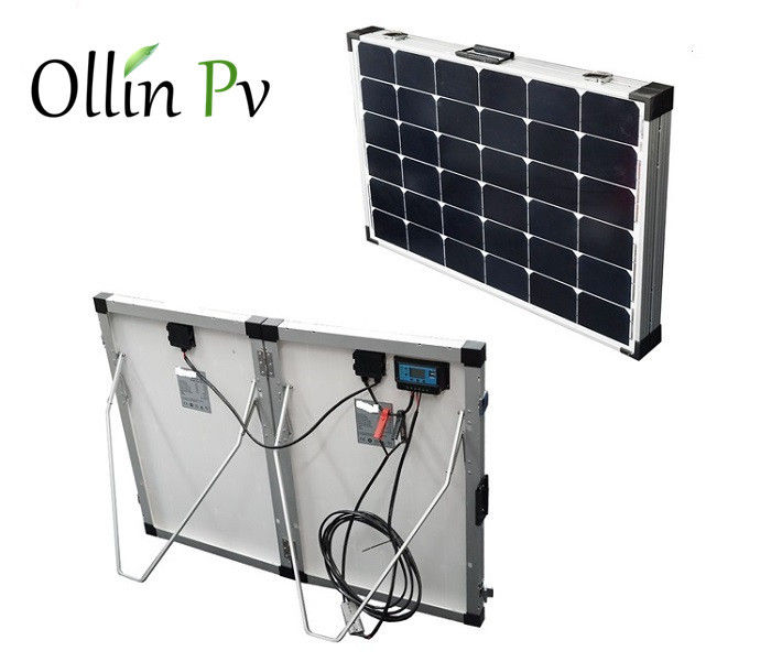 120W 200W Outdoor Solar Foldable Solar Panels , Portable Folding Solar Panels For Camping