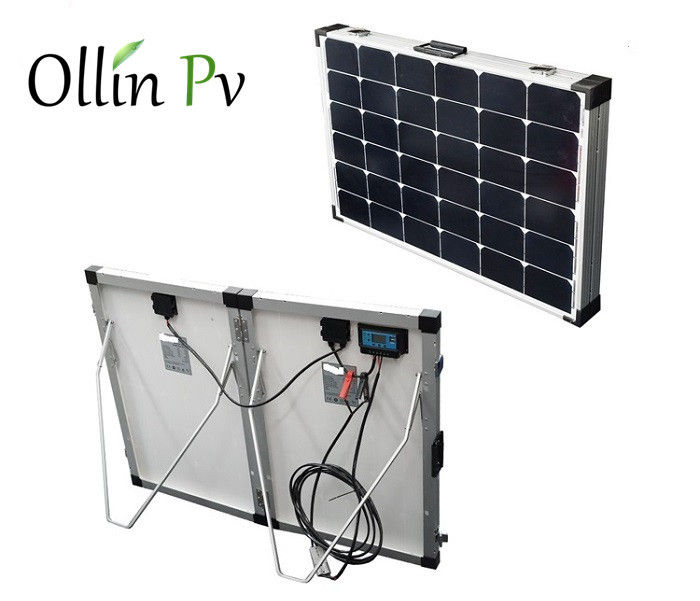 120W 200W Outdoor Solar Foldable Solar Panels , Portable Folding Solar