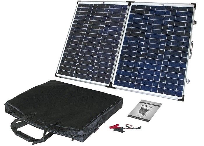 60W Poly Portable Folding Solar Panels Anodized Aluminum Alloy Frame