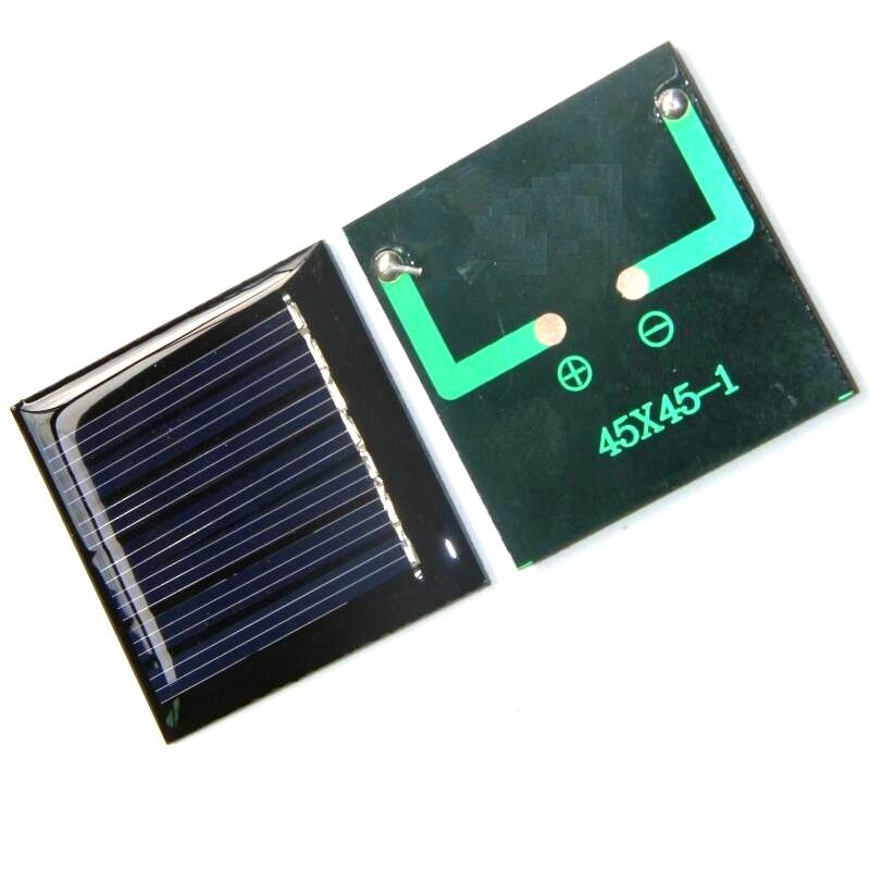 0.3 V DIY Mini Epoxy Resin Solar Panel Charged LED Lights Keychain Pendant