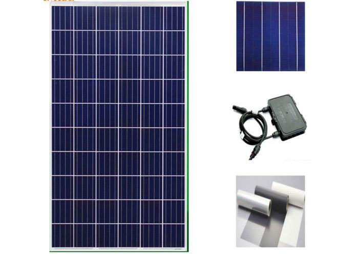 Clean Energy Silicon Solar Panels 260 Watt , Home System Black Solar Panels