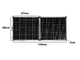 160W 200W 400w Foldable Glass Solar Panels Camping Kits